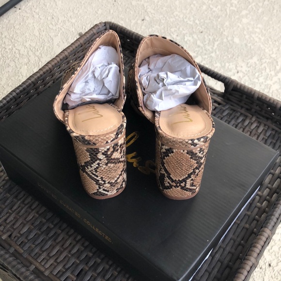Brand New, Lulu’s, Raelynn Tan Python Sandals - Picture 5 of 6